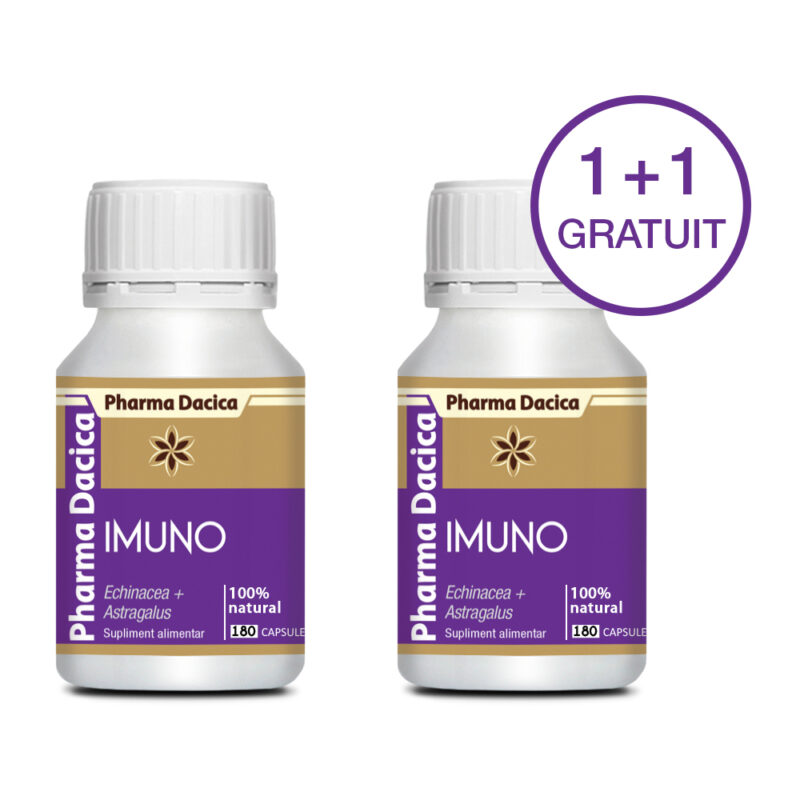 Imuno 1+1 Gratuit, 180 Capsule X 2 Pharma Dacica