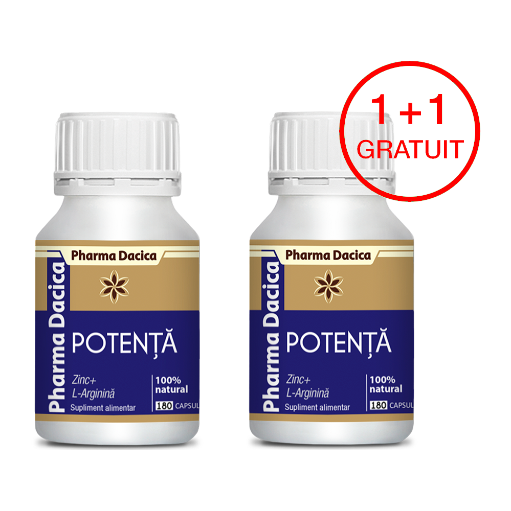 Promotii-Potenta-180-1.png Potență 1+1 Gratuit, 180 capsule x 2 - imagine 1