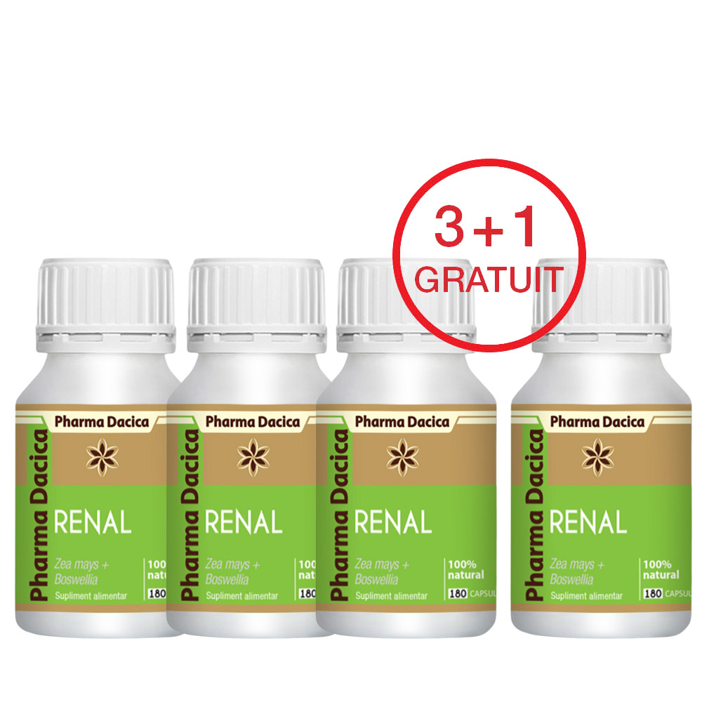 renal-18-caps-4.jpg Renal 3+1 Gratuit, 180 capsule x 4 - imagine 1