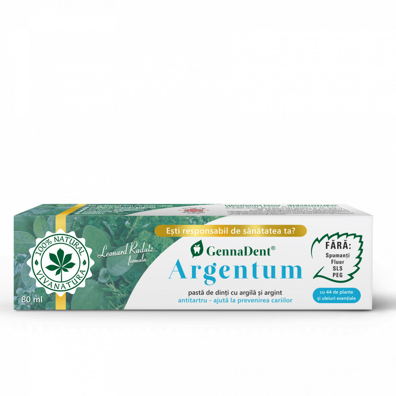 gennadent-argentum-pasta-de-dinti-naturala-100-cu-argila-si-argint2362.jpg GennaDent Argentum - pasta de dinti naturala 100% cu argila si argint, fara fluor, 80 ml - Leonard Radutz formula - VivaNatura - imagine 1