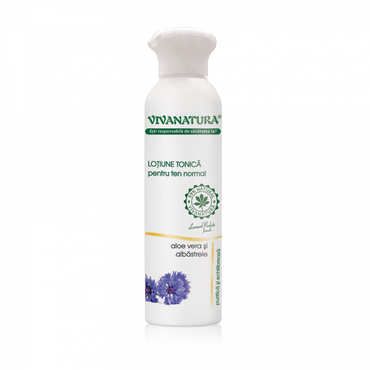 lotiune-tonica-cu-aloe-vera-si-albastrele-pentru-ten-normal-150mlE280932383.jpg Lotiune tonica cu aloe vera si albastrele pentru ten normal 150ml– Leonard Radutz Formula – VivaNatura - imagine 1