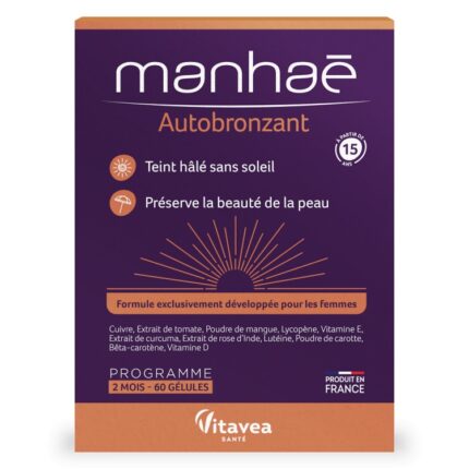 Manhaé Autobronzant, 60 capsule – pentru 2 luni